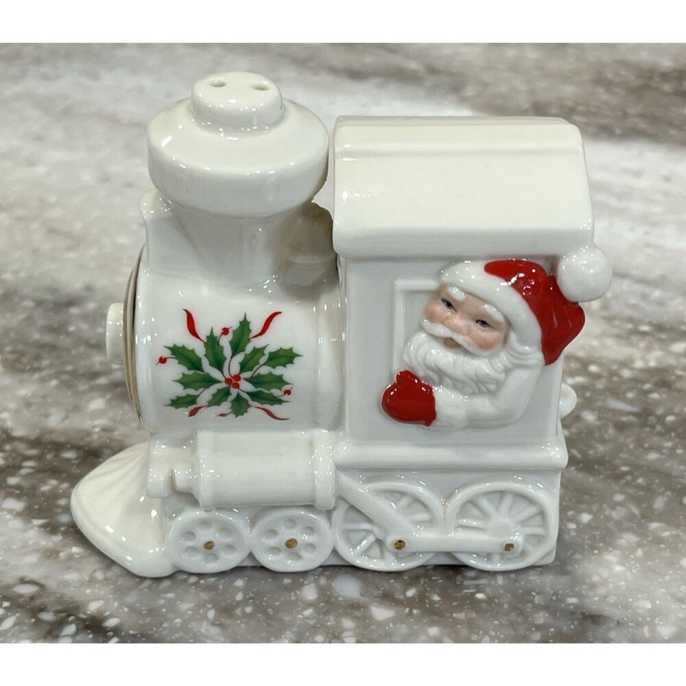 Lenox North Pole Express porcelain train engine SALT SHAKER